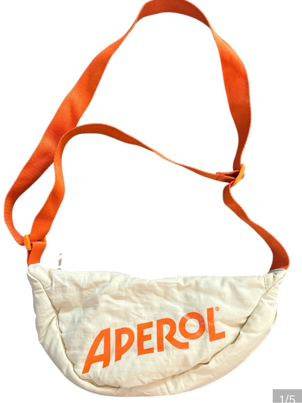 NWOT White & Orange Aperol Crossbody Bag